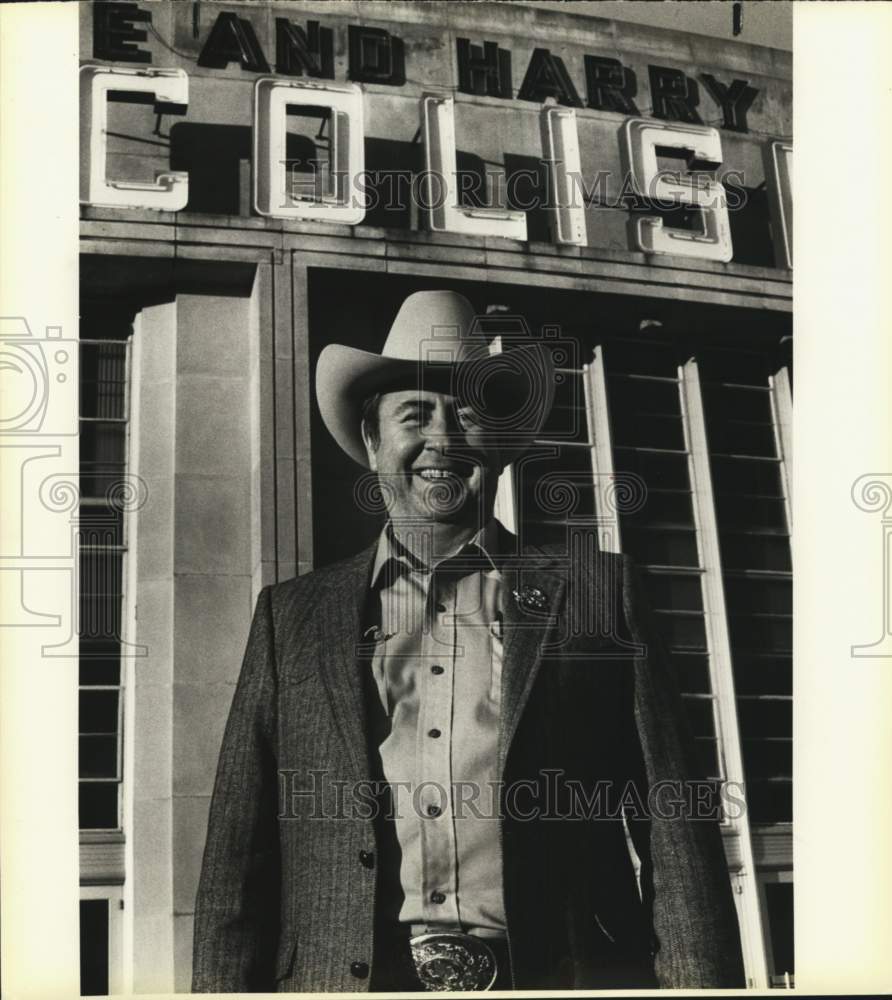1981 Press Photo George Harris, president of the San Antonio Stock Show, Texas- Historic Images