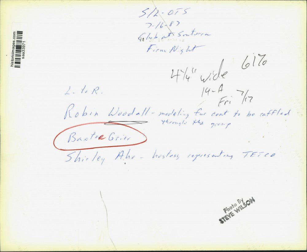 1974 Press Photo Firm Night guests at Club at Sonterra, Texas - saa33971