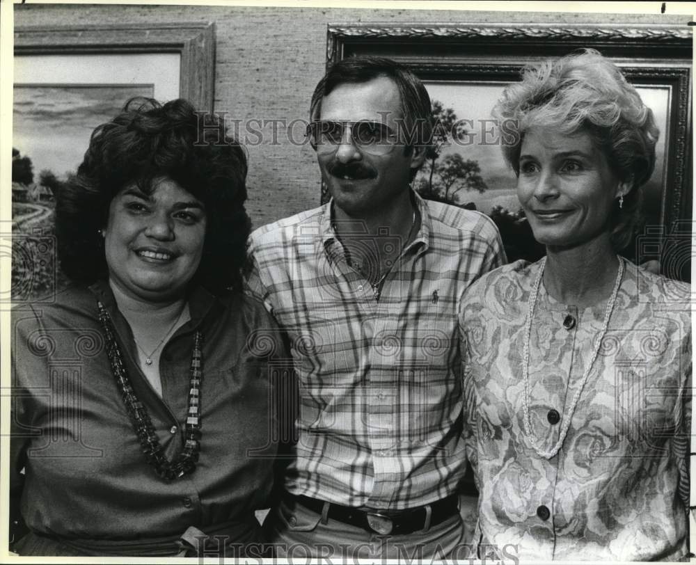 1985 Press Photo Organizers Of March Of Dimes Reception At J.R. Mooney Gallery- Historic Images