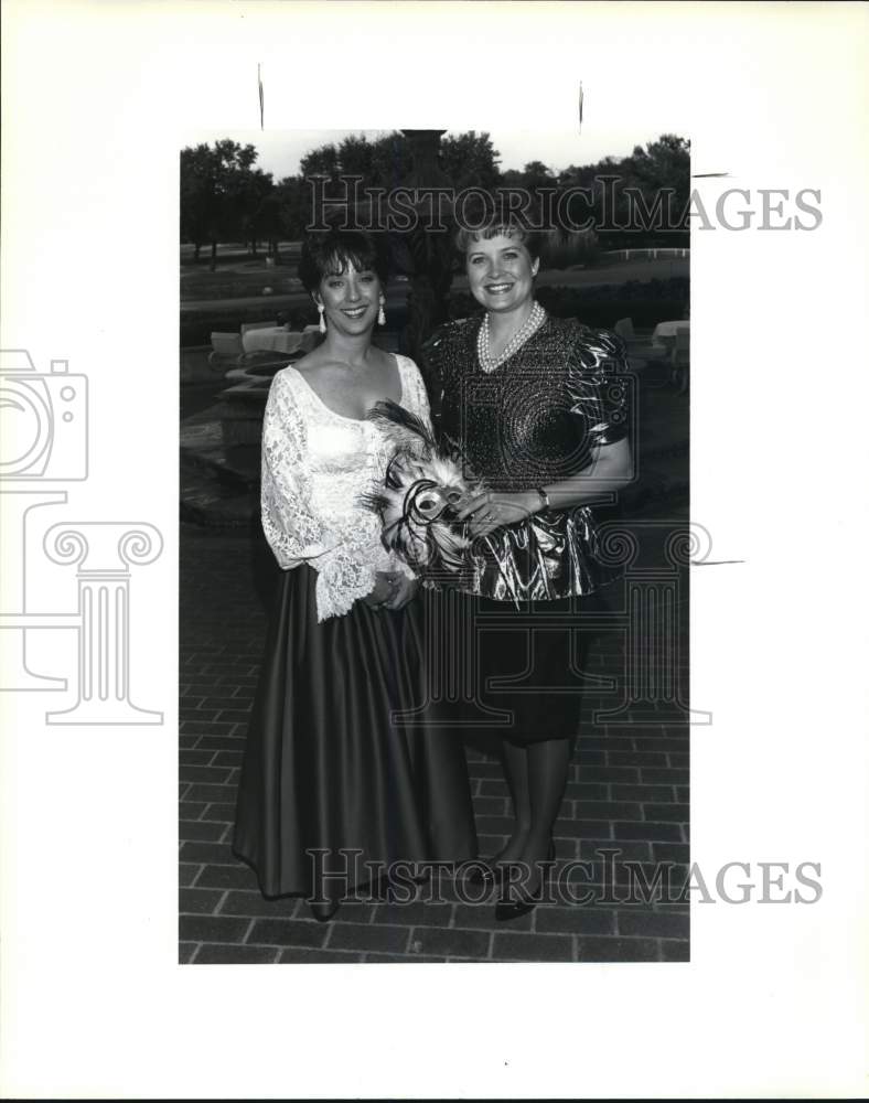 1993 Press Photo Committee members at Arthritis Foundation Masquerade Ball, TX- Historic Images