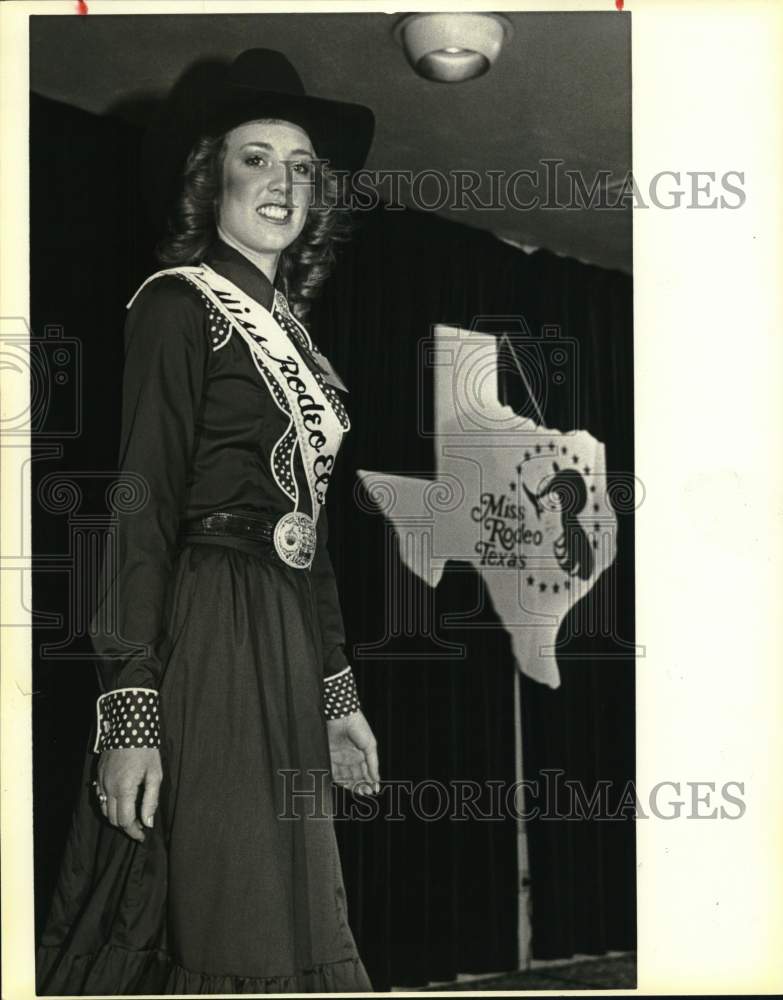 1984 Press Photo Linda Bradley, Miss Rodeo Texas, Texas - saa51121- Historic Images