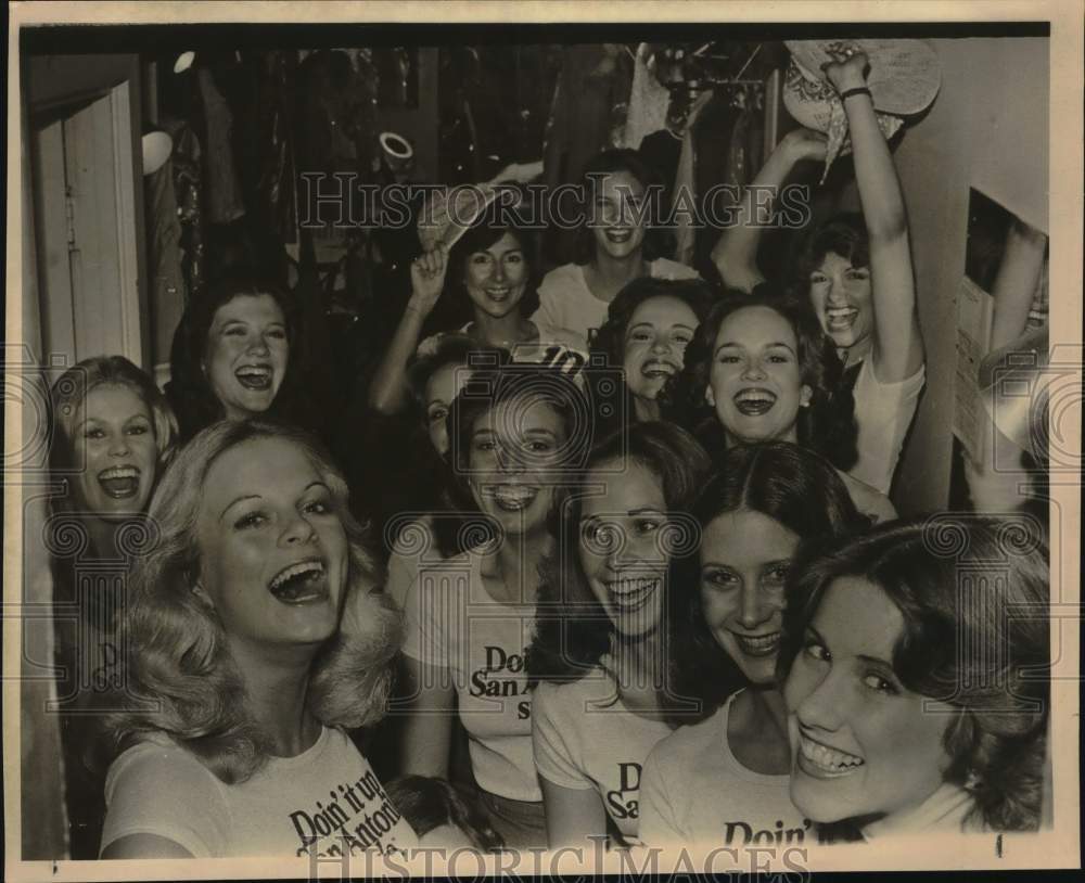 1978 Press Photo Miss San Antonio finalists ready for Fiesta '78, Texas- Historic Images
