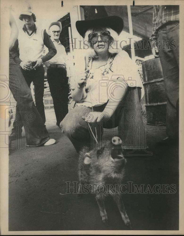 1977 Press Photo Georgina Phillips of Killbuck, Ohio at the Stock Show, Texas- Historic Images