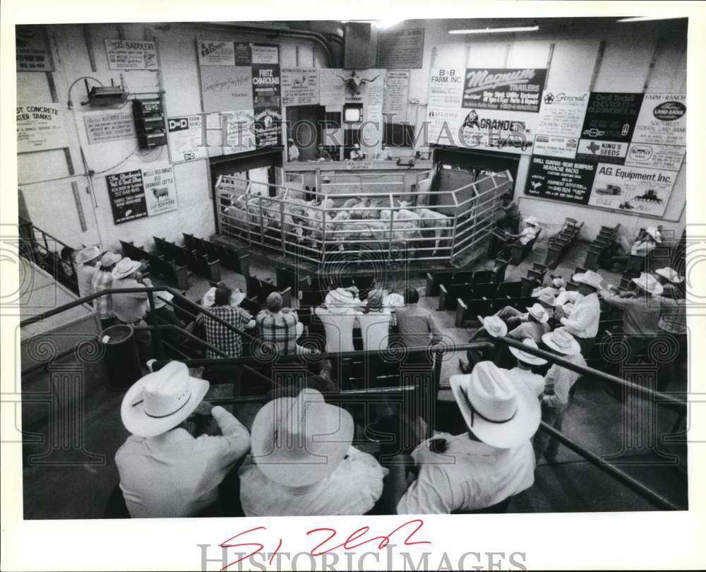 1989 Press Photo Union Stockyard celebrates 100th Anniversary, Texas- Historic Images