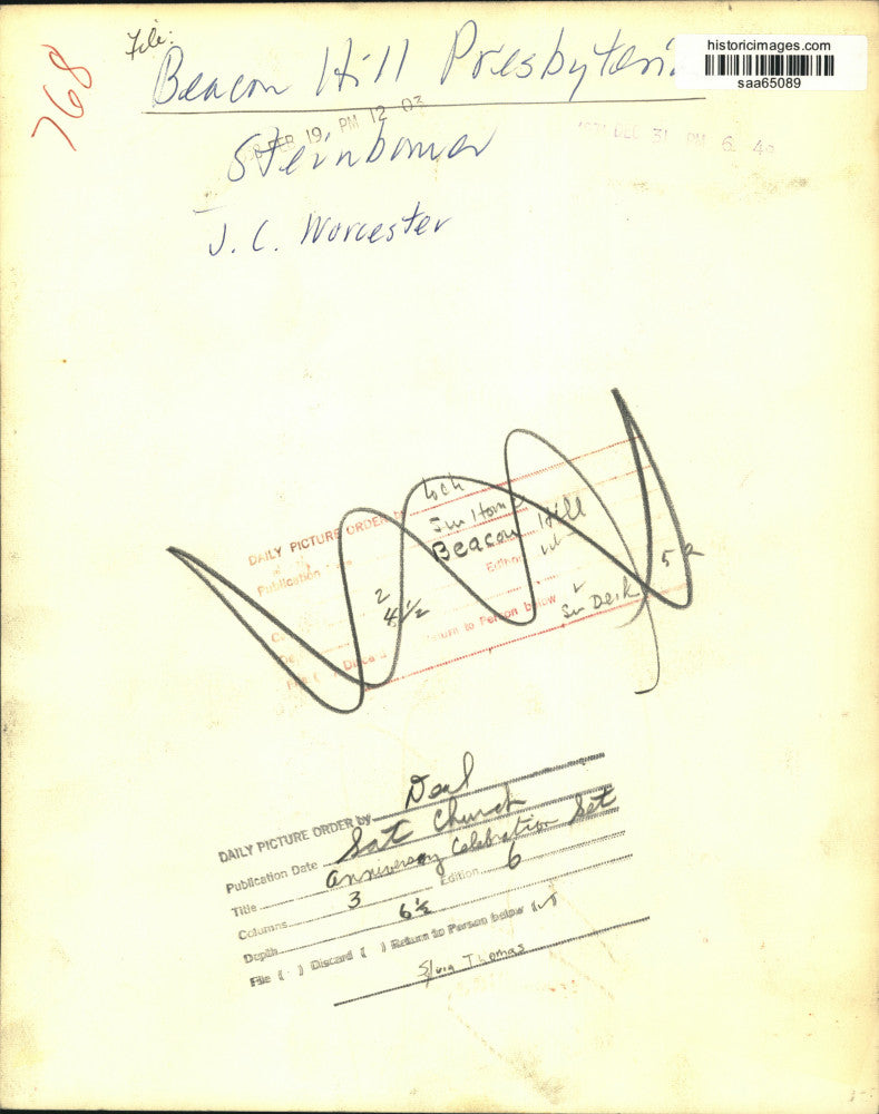 1958 Press Photo Beacon Hill Presbyterian Church Design Is Simple But Stately