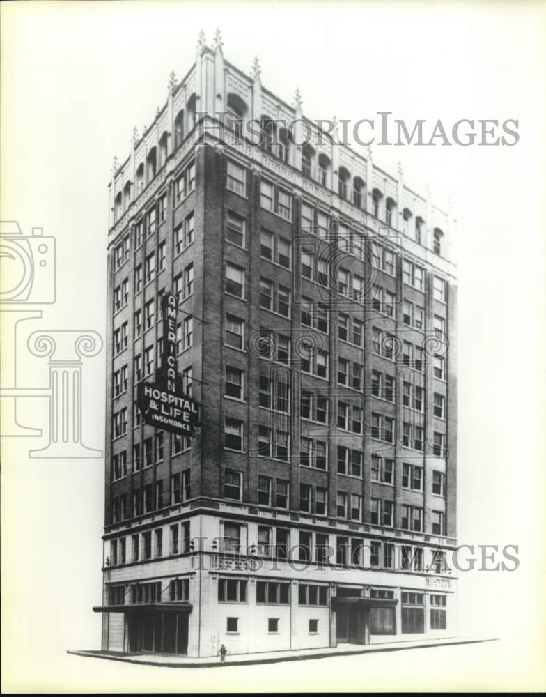 1925 Press Photo Exterior view of the Builders Exchange Building, San Antonio- Historic Images