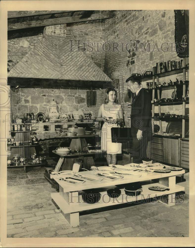 1965 Press Photo Sugar warehouse restored into gift shop, U.S. Virgin Islands- Historic Images