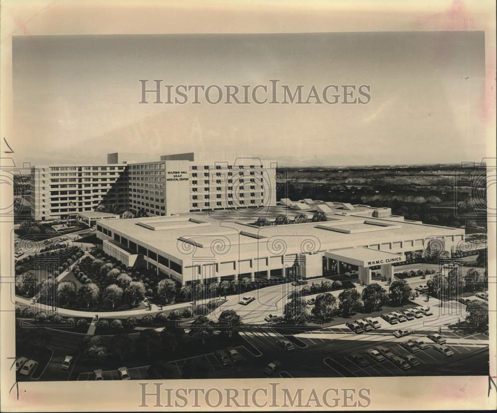 1978 Press Photo Artist rendering of Wilford Hall - saa79165- Historic Images