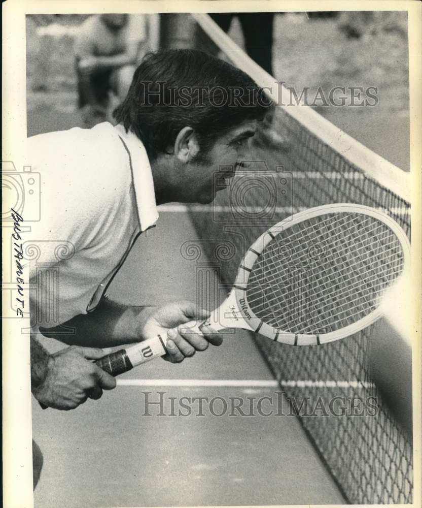 Press Photo Albert Bustamante Playing Tennis Game - saa86218- Historic Images