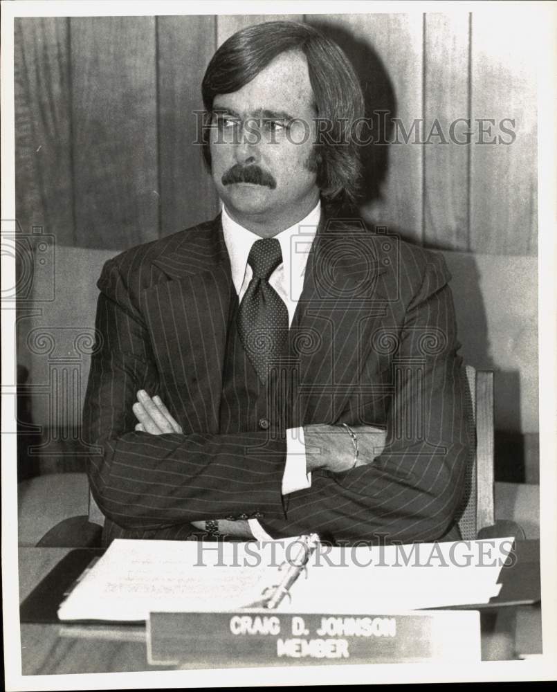 1979 Press Photo Craig D. Johnson at Meeting - saa96542- Historic Images