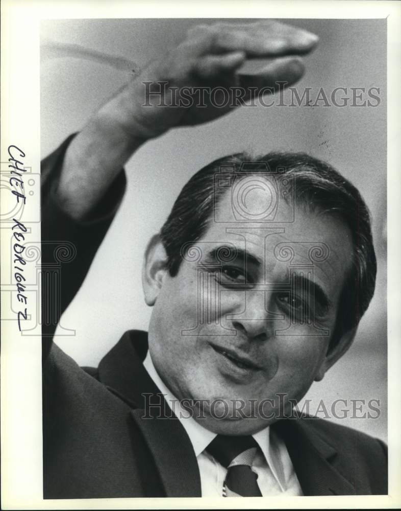 1988 Press Photo Chief Chuck Rodriguez - sab03526- Historic Images