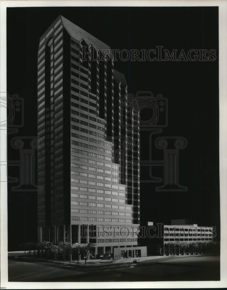 1983 Press Photo First International Bank Model - sab04301- Historic Images