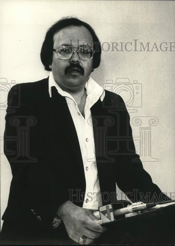 Press Photo State Chairman Jose Cano giving speech - sab05664