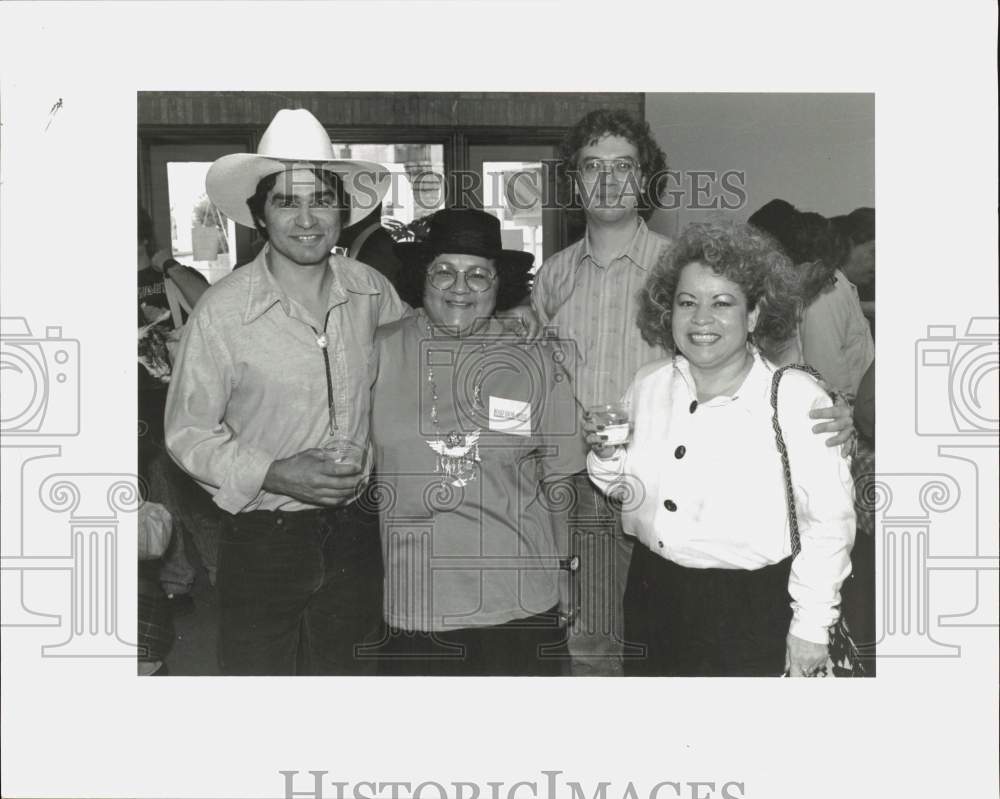 Press Photo Opening reception for &quot;The Road Show&quot; at S. A. Art Institute, Texas