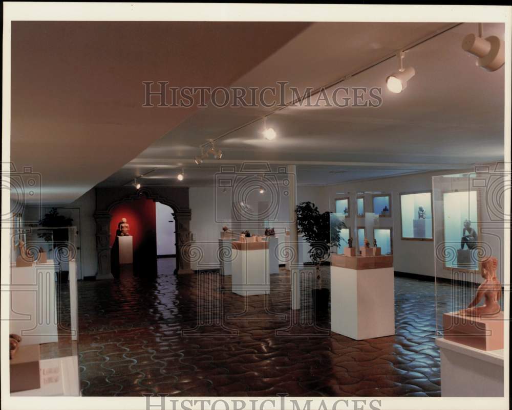 Press Photo Pre-Columbian exhibit at Mexican Cultural Institute - sab12474