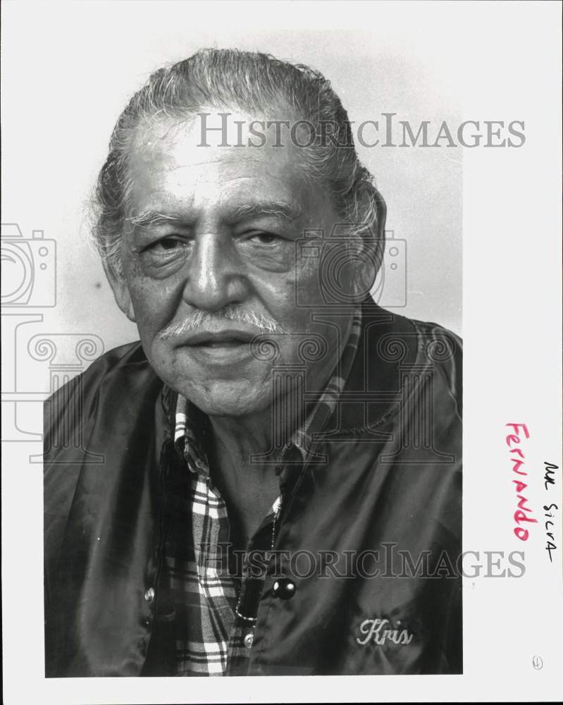 1989 Press Photo Silva Fernando in portrait - sab12500- Historic Images