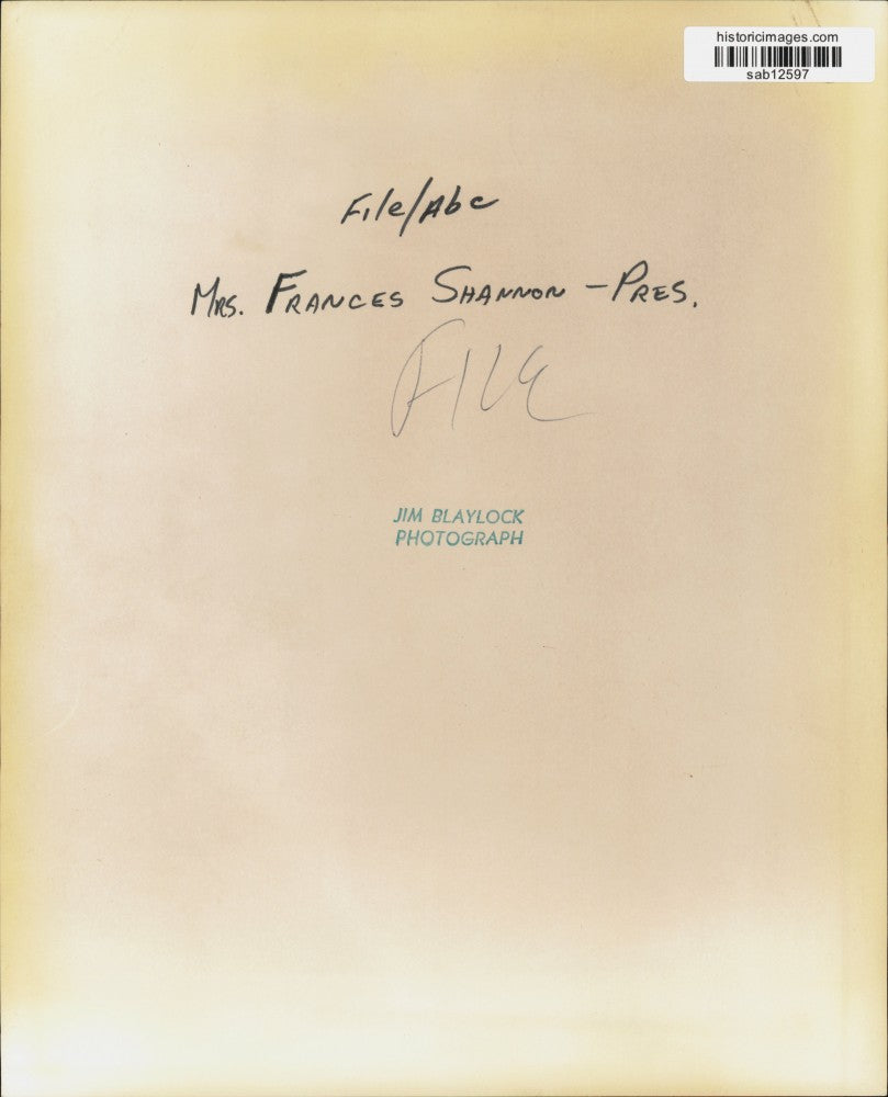 Press Photo Frances Shannon, Texas - sab12597