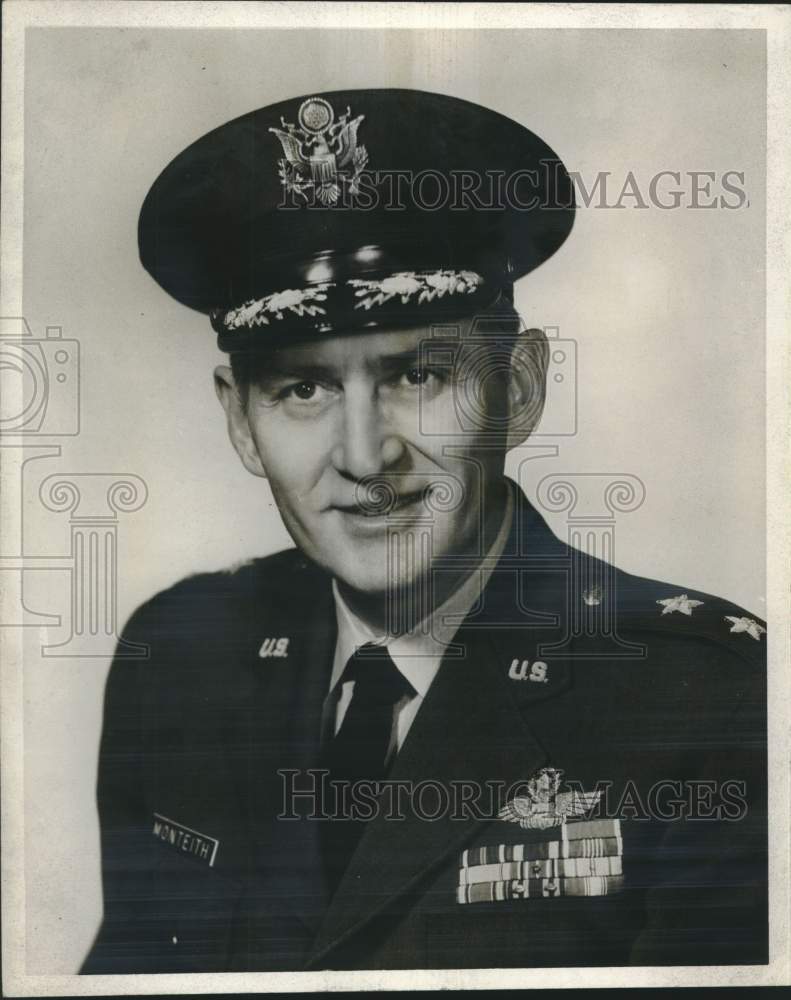 1964 Press Photo Major General Dwight O. Monteith - sam01146