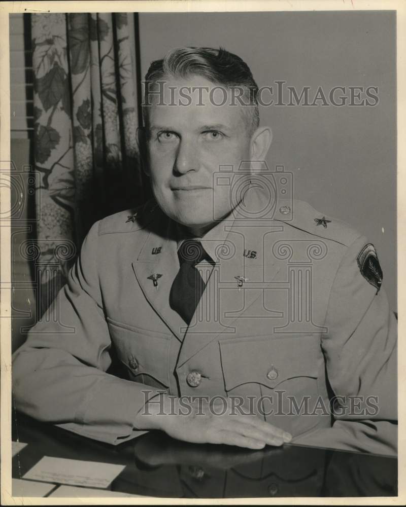 1959 Press Photo Brigadier General Dole Ridgely, US Army - sam01952