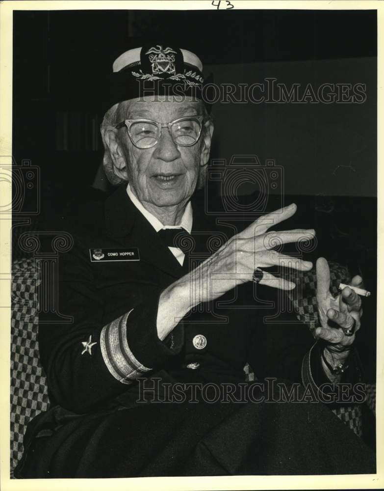 1984 Press Photo United States Naval Reserve Commodore Grace Hopper. - sam02595- Historic Images