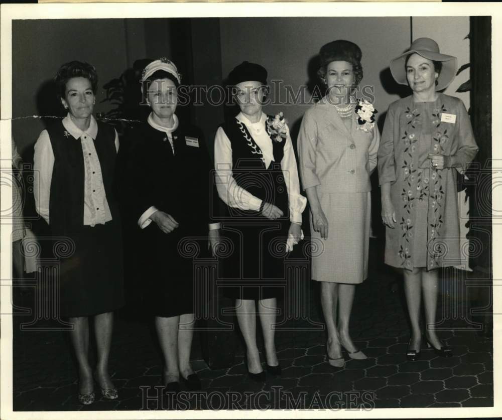 1968 Press Photo Kelly Officers&#39; Wives&#39; Club luncheon honors Kelly wives, Texas- Historic Images