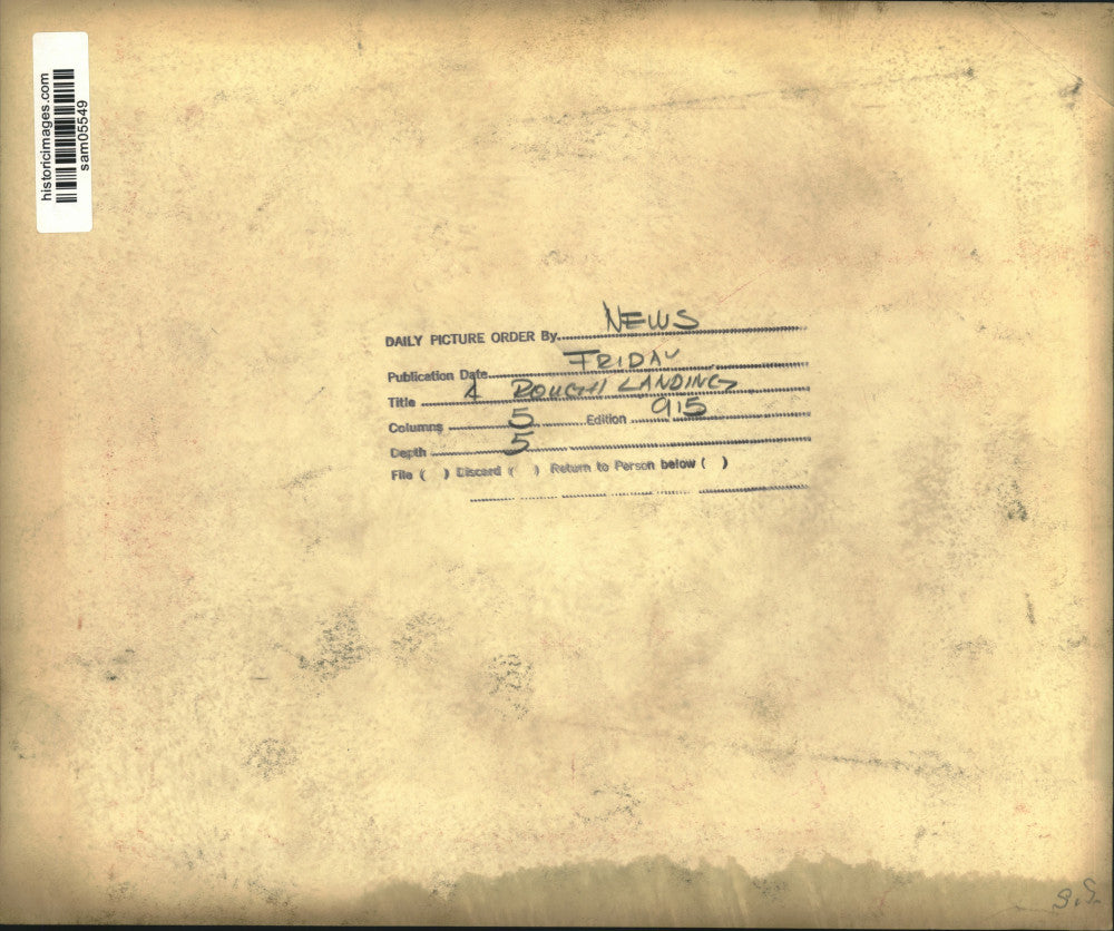 Press Photo Plane repaired after landing in Water - sam05549