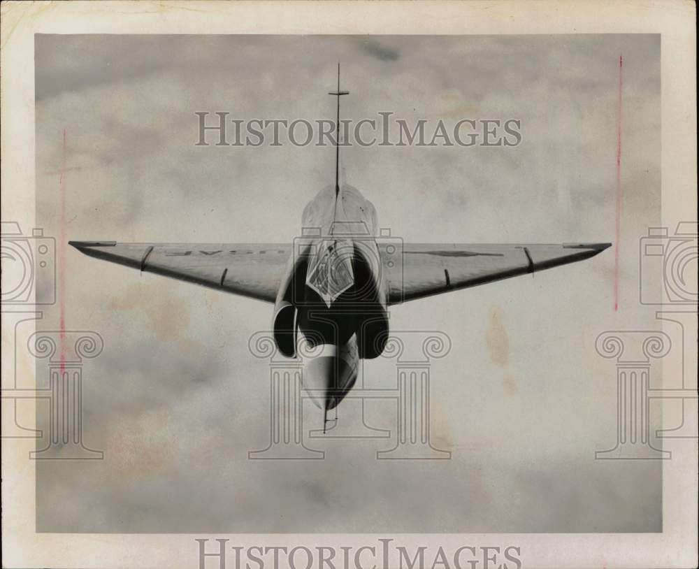 1958 Press Photo US Air Force F-102 Smart Dart aircraft - sam06269- Historic Images