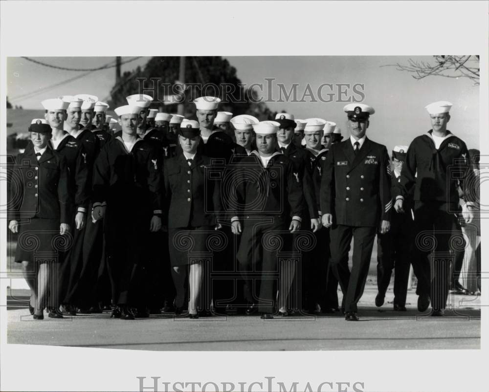 1993 Press Photo Navy Master-at-Arms graduation class at Lackland AFB, Texas- Historic Images