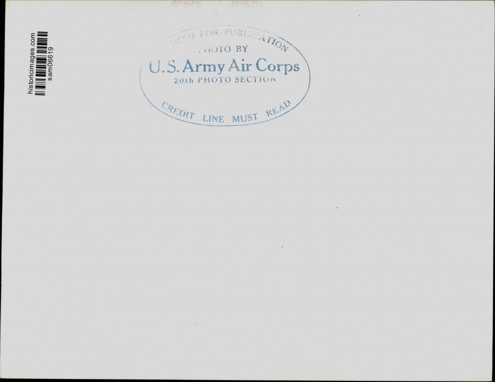 Press Photo Aerial view showing Railroad Siding at Randolph Field, Texas