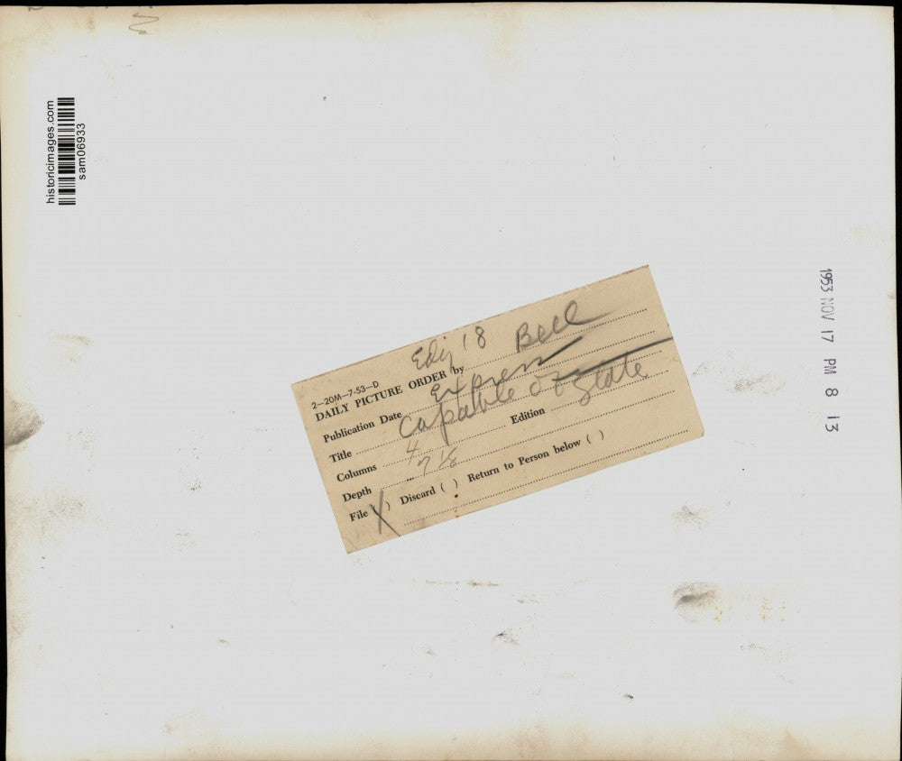 1953 Press Photo United States Air Force jet in flight - sam06933