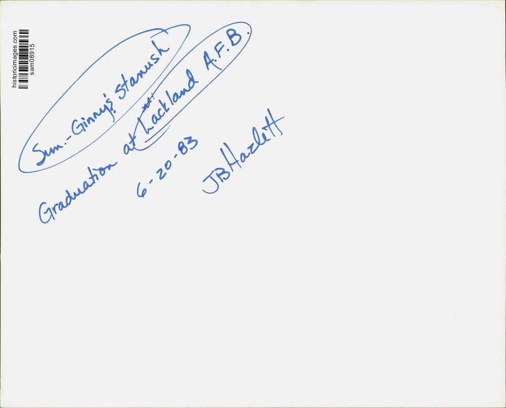 1983 Press Photo Graduates parade at Lackland Air Force Base, Texas - sam08915