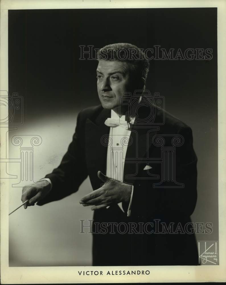 Press Photo Victor Alessandro, American orchestral conductor. - sap00139- Historic Images