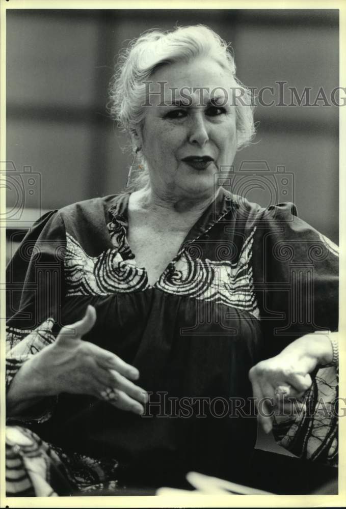 1990 Press Photo Soprano Phyllis Curtin is musical mentor at Tanglewood, Boston.- Historic Images