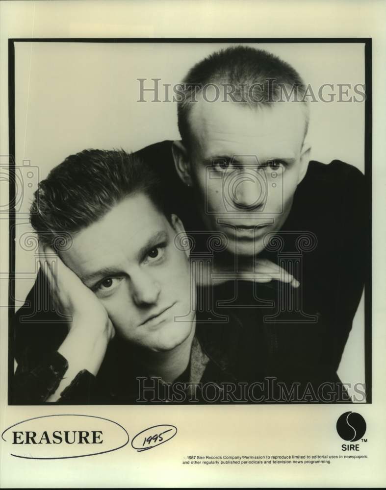 1987 Press Photo Erasure, English synthpop-new wave duo. - sap01805- Historic Images