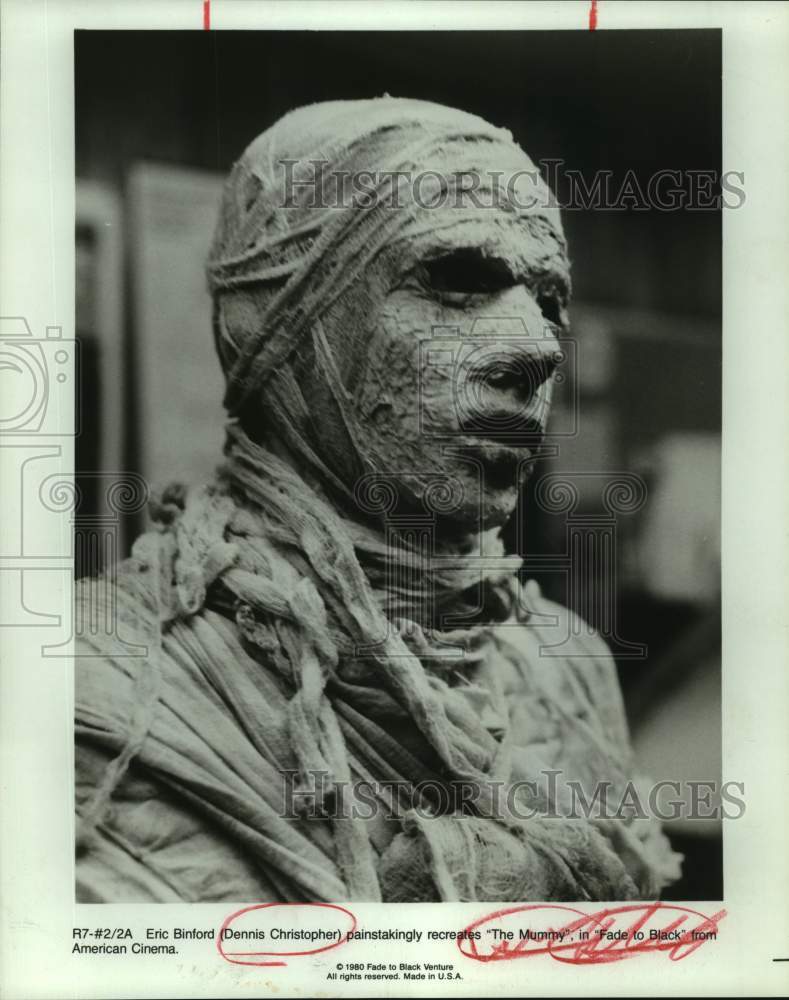 1980 Press Photo Dennis Christopher in a scene from Fade to Black. - sap01877- Historic Images