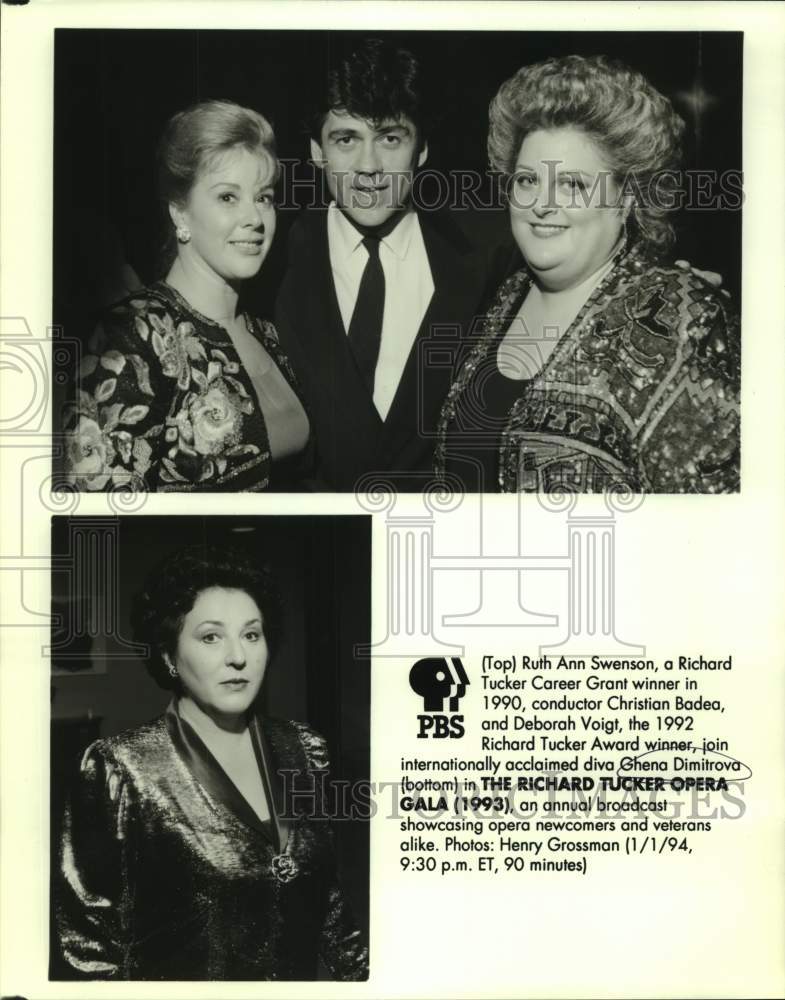1994 Press Photo Ghena Dimitrova on The Richard Tucker Opera Gala 1993, on PBS.- Historic Images