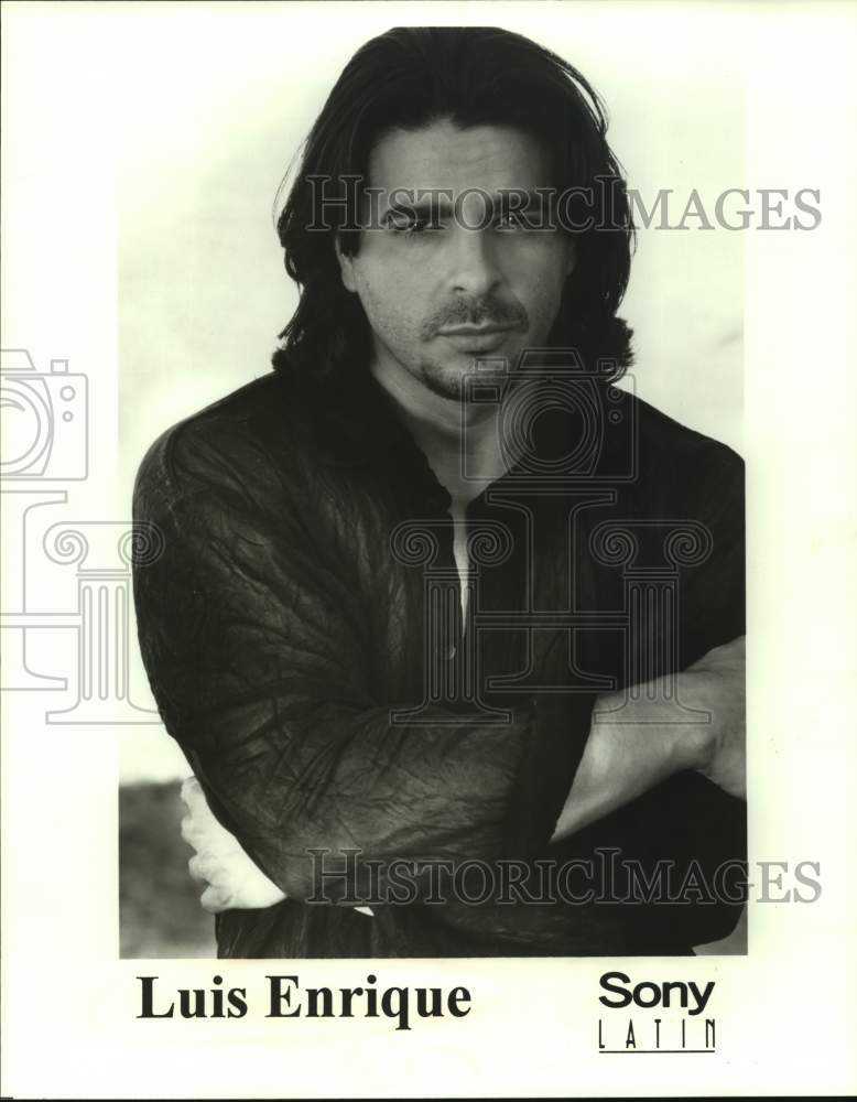 1997 Press Photo Luis Enrique, Nicaraguan salsa singer and composer. - sap02160- Historic Images