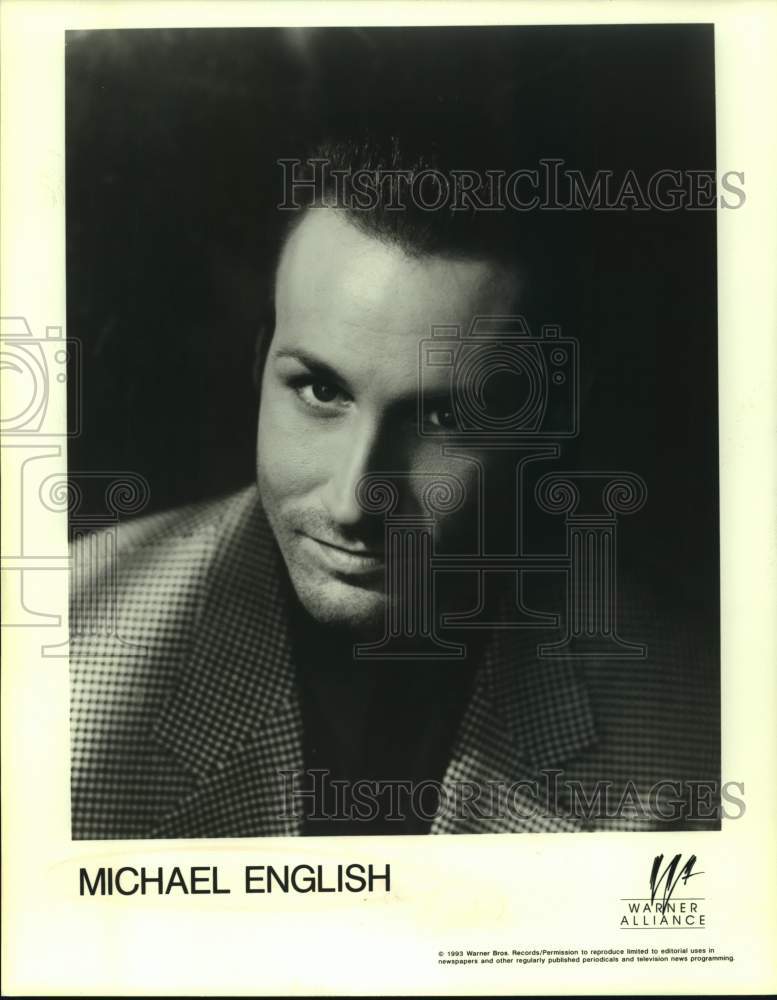 1993 Press Photo Michael English, Christian and pop music singer. - sap02165- Historic Images