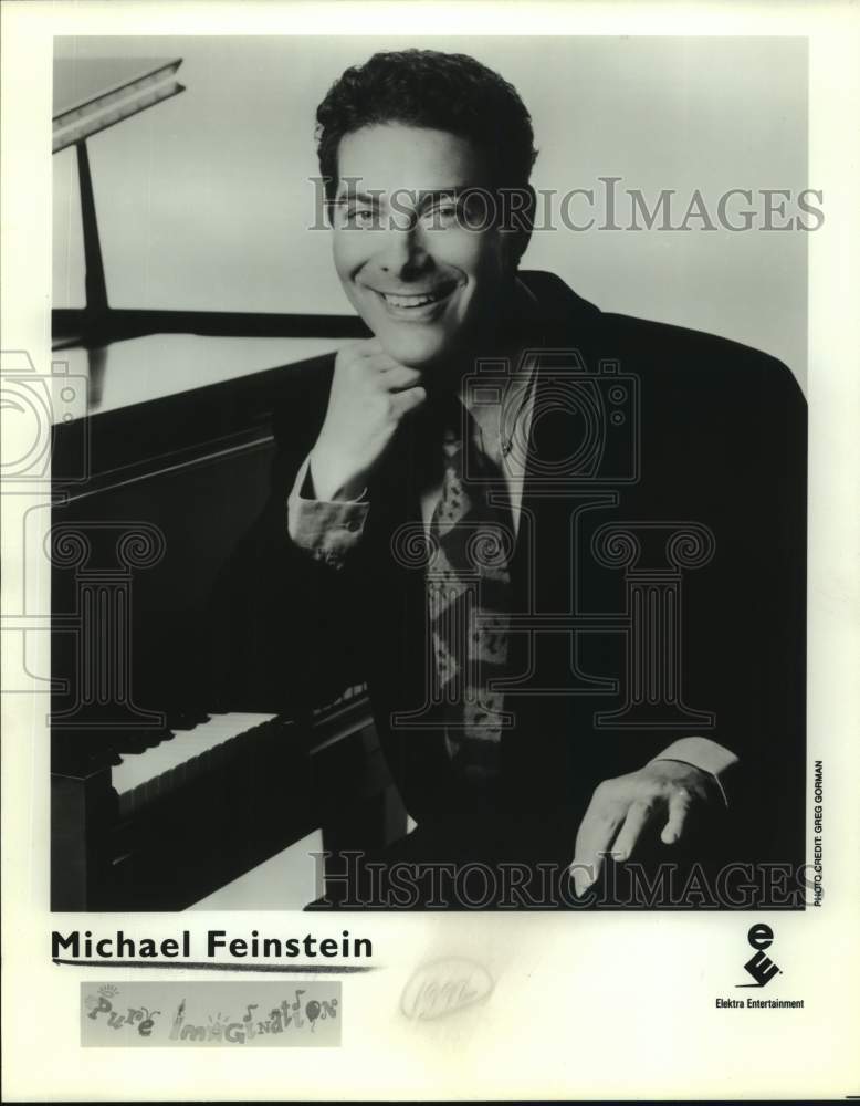 1992 Press Photo Micheal Feinstein, American singer, pianist &amp; music revivalist.- Historic Images