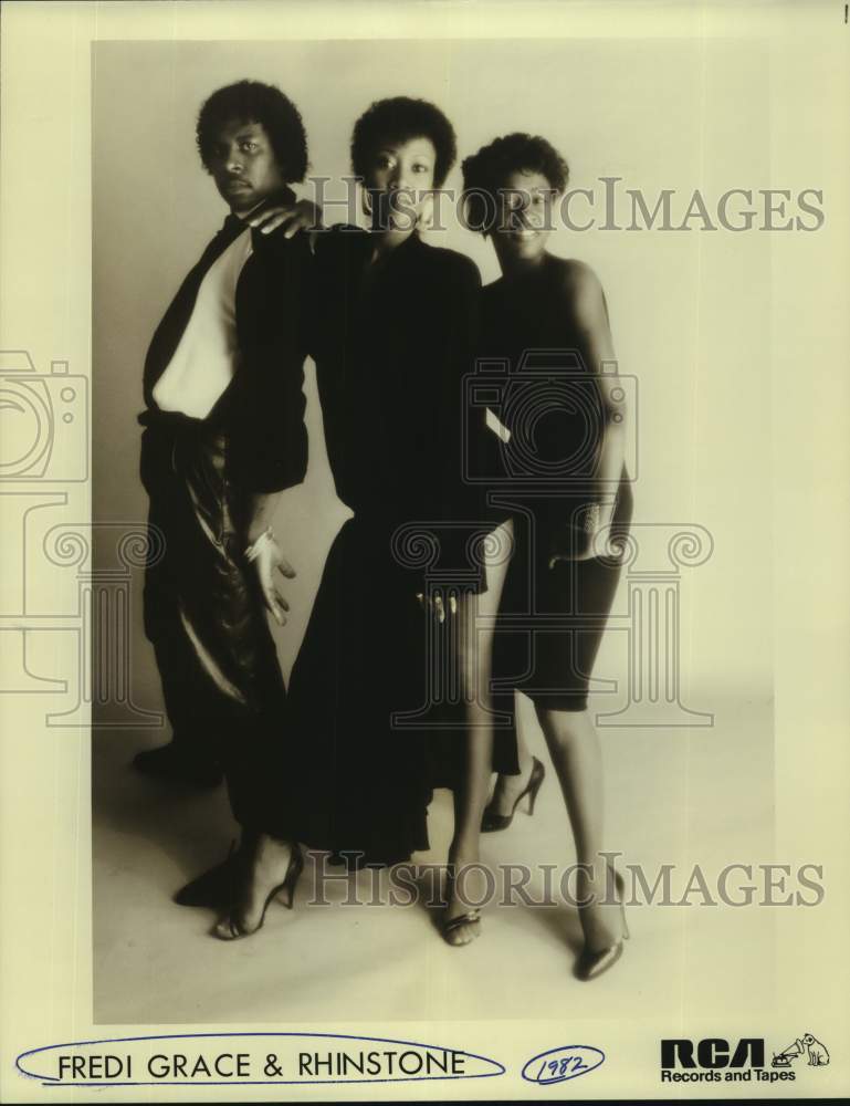 1982 Press Photo Fredi Grace & Rhinstone, Musical Group - sap02358- Historic Images