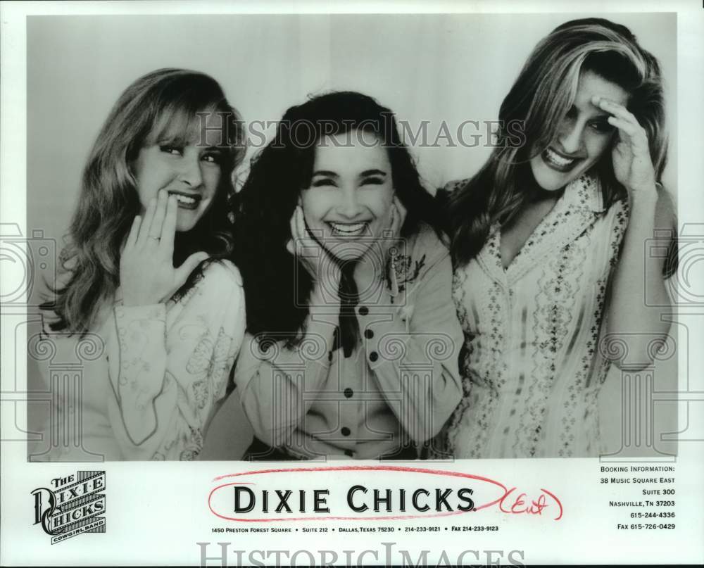 1992 Press Photo Three Members of the band Dixie Chicks - sap02701- Historic Images