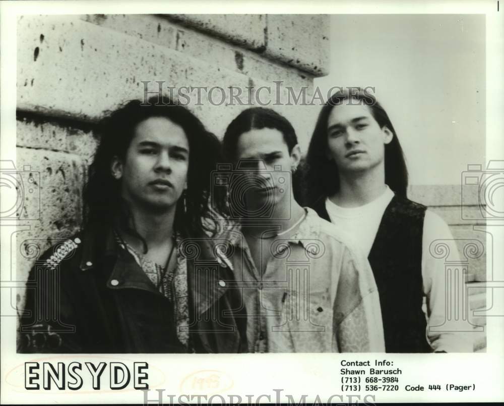 1995 Press Photo Three Members of the band Ensyde - sap02814- Historic Images