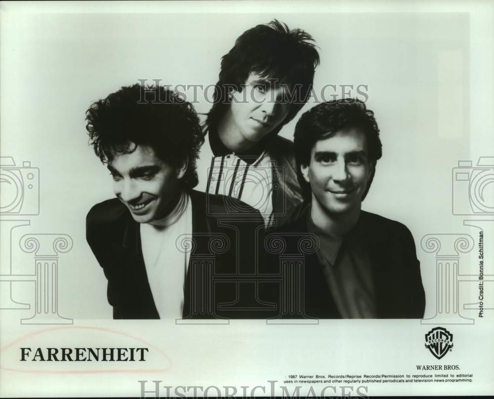 1987 Press Photo Three Members of the band Farrenheit - sap02824- Historic Images