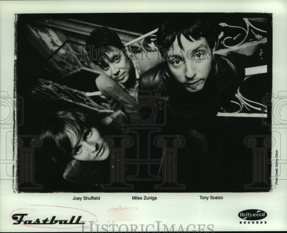 2000 Press Photo Joey Shuffield, Miles Zuniga, Tony Scalzo of Fastball band- Historic Images