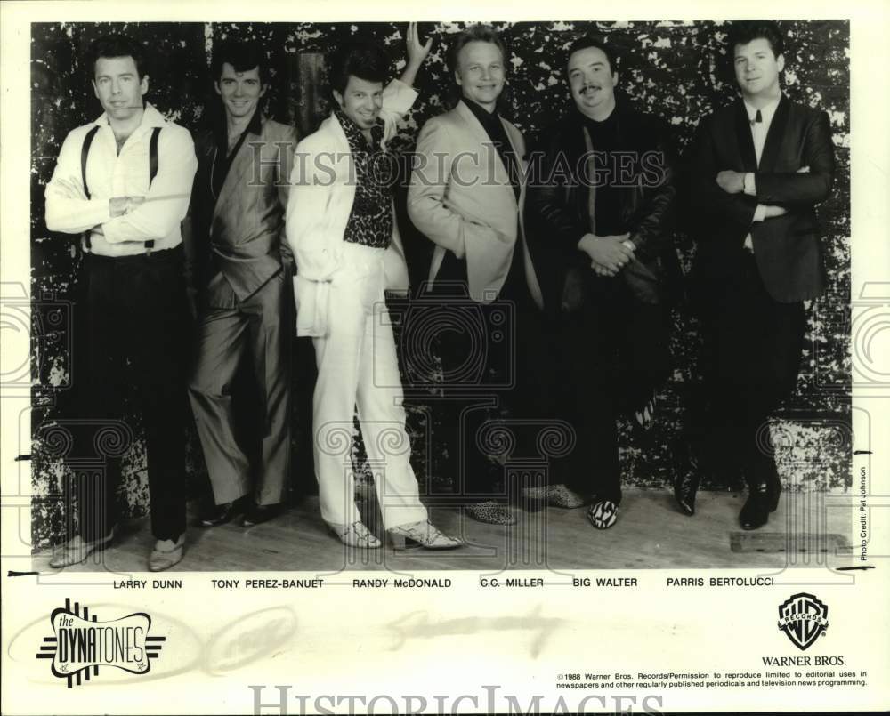 1988 Press Photo Six Members of The Dynatones - sap04294