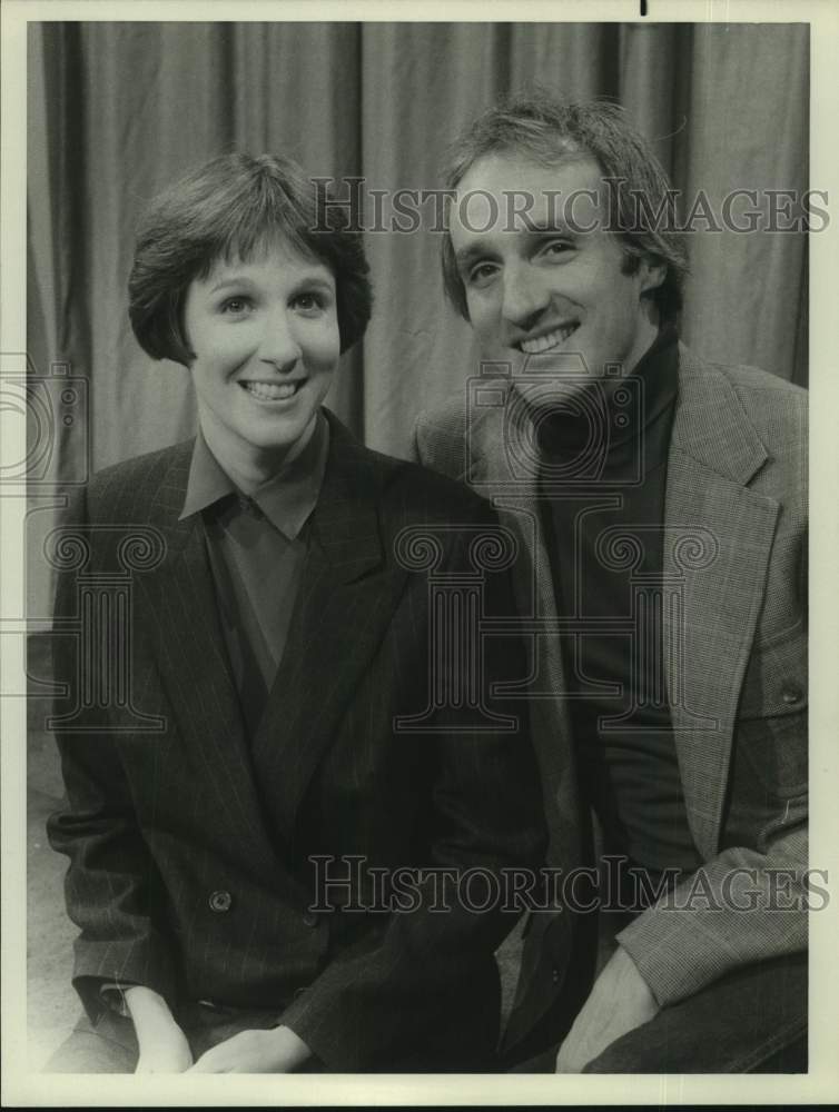 1983 Press Photo Actor Michael Gross and his sister Mary Gross - sap04933