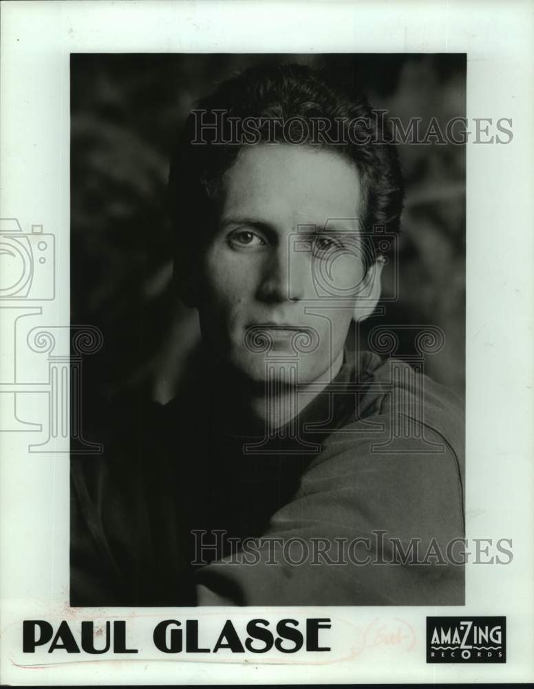 1996 Press Photo Singer Paul Glasse, Closeup Portrait - sap06280- Historic Images