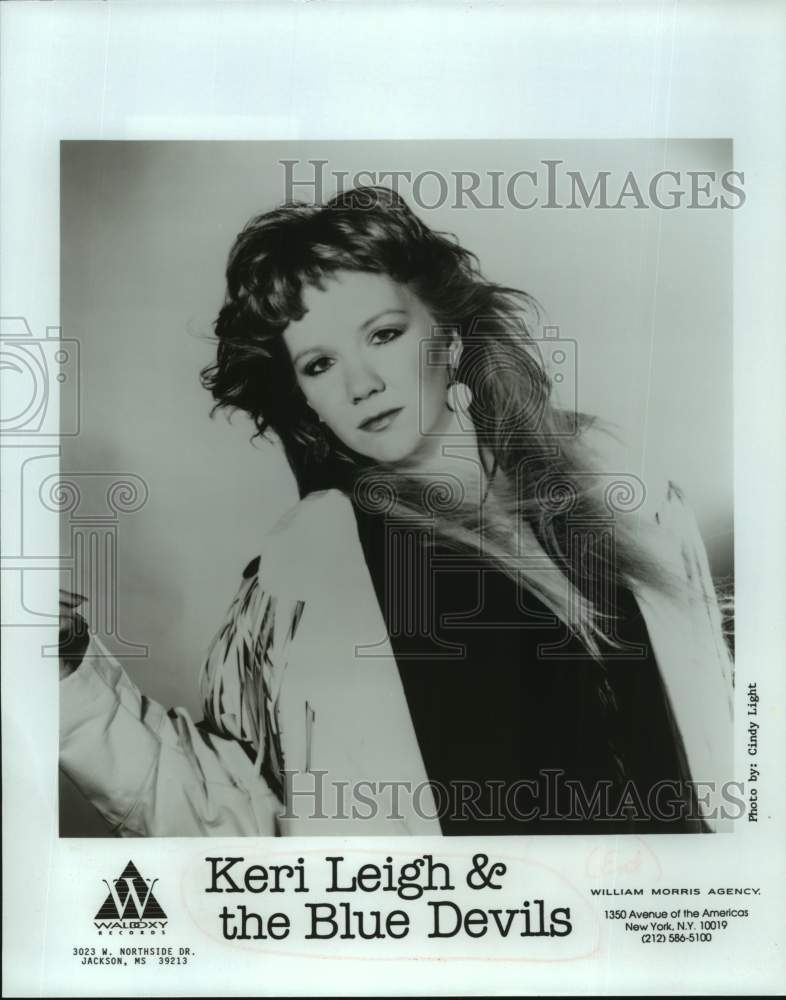 1996 Press Photo Keri Leigh & the Blue Devils, Musician - sap06572- Historic Images