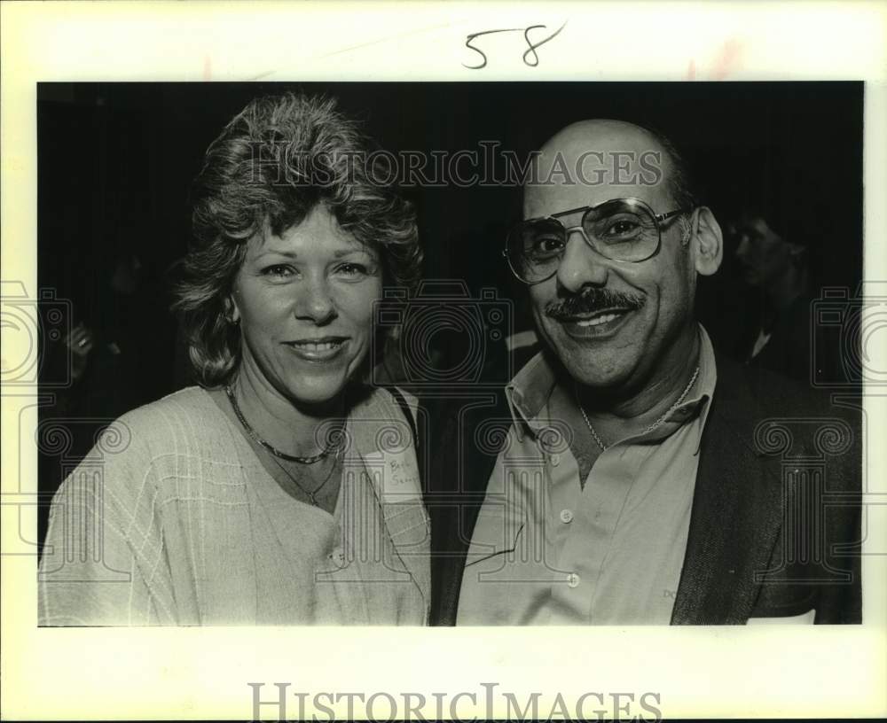 1986 Press Photo Beth Senneff and Jamil Karam at Wright Home for Event- Historic Images