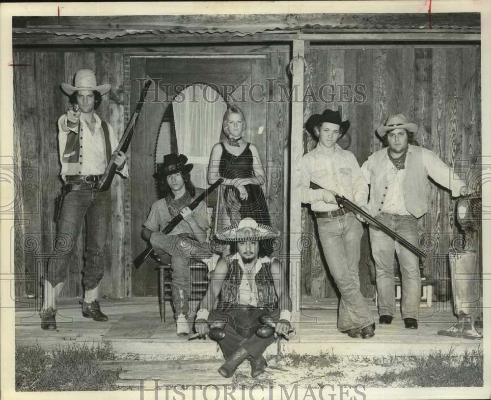 1978 Press Photo Six Members of the Gold Rush Mountain Band in Western Attire- Historic Images